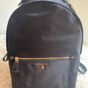 NWT Michael Kors LG Kelsey Nylon Backpack Black